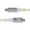 StarTech.com 3 m (10 ft) USB4-kabel, 20 Gbit/s, USB-IF-gecertificeerd USB-C-kabel, 60 W PD, 4K 120 Hz DP 1.4, TPE-mantel, wit USB-C-kabel