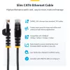 StarTech.com 25cm roze slank CAT6 Ethernet-kabel, snagless, 100W PoE, UTP, LSZH, 28AWG massief blank koperdraad, slanke RJ45 netwerk-patchkabel met trekontlasting, individueel getest