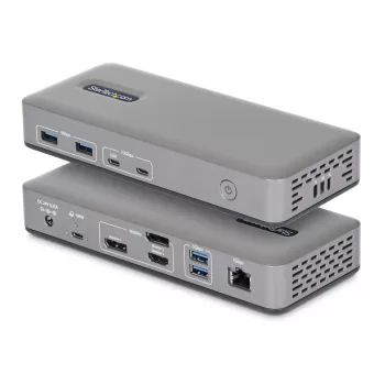 StarTech.com 199UE-USBC-DOCK laptop-dockingstation/poortreplicator bedraad USB 3.2 Gen 2 (3.1 Gen 2) Type-C grijs