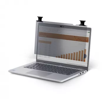 StarTech.com 14 inch 16:9 Bright privacyfilter met touch, flip-over, 75% lichtdoorlatendheid, antireflectie, +/- 30° kijkhoek