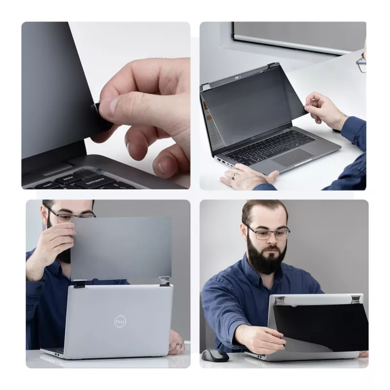 StarTech.com 16 inch 16:10 Bright privacyfilter met touch, flip-over, 75% lichtdoorlatendheid, antireflectie privacyfilter, +/- 30° kijkhoek
