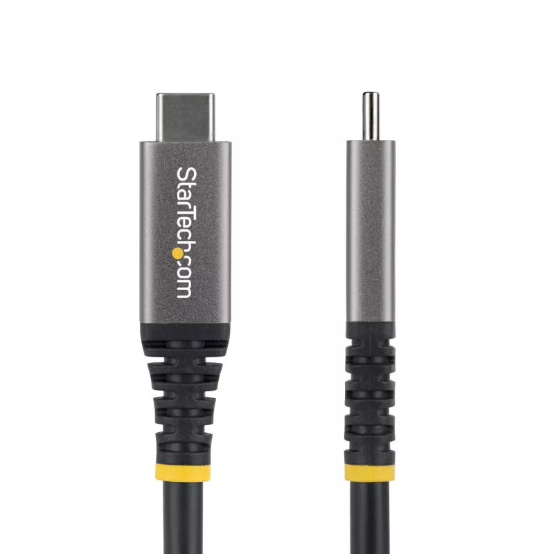 StarTech.com 3m (10ft) USB4-kabel, 20 Gbit/s, USB-IF-gecertificeerd USB-C-kabel, 60W PD, 4K 120Hz DP 2.1, TPE-mantel, zwart USB-C-kabel