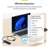 StarTech.com 4-poorts USB-A hub, 5 Gbit/s, busgevoed, USB-A naar 4x USB-A mini hub, extra lange 61 cm hostkabel, PCR-kunststof, draagbare desktop-/laptop-USB-hub