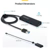 StarTech.com 4-poorts USB-A hub, 5 Gbit/s, busgevoed, USB-A naar 4x USB-A mini hub, extra lange 61 cm hostkabel, PCR-kunststof, draagbare desktop-/laptop-USB-hub