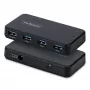 StarTech.com 4-poorts USB-A hub, 5 Gbit/s, zelfgevoed, 2-in-1 USB-C- en USB-A-hostkabel, 1x BC 1.2 oplaadpoort, 24W-voeding inbegrepen, MacBook en Windows