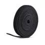 StarTech.com 75ft (22,8m) klittenband rol, 12,7mm breed, zwart, op maat te knippen herbruikbare kabelbinders, bevestigingsband, aanpasbare stofwikkels, grootformaat rol