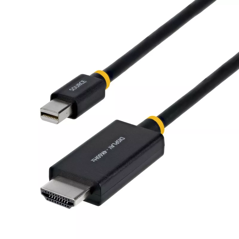 StarTech.com 1m (3ft) Mini DisplayPort naar HDMI adapterkabel, 4K 60Hz met HBR3/HDCP 2.3/DPCP, MDP naar HDMI 2.0, actieve videoconverter, Mini DisplayPort desktop naar HDMI monitor