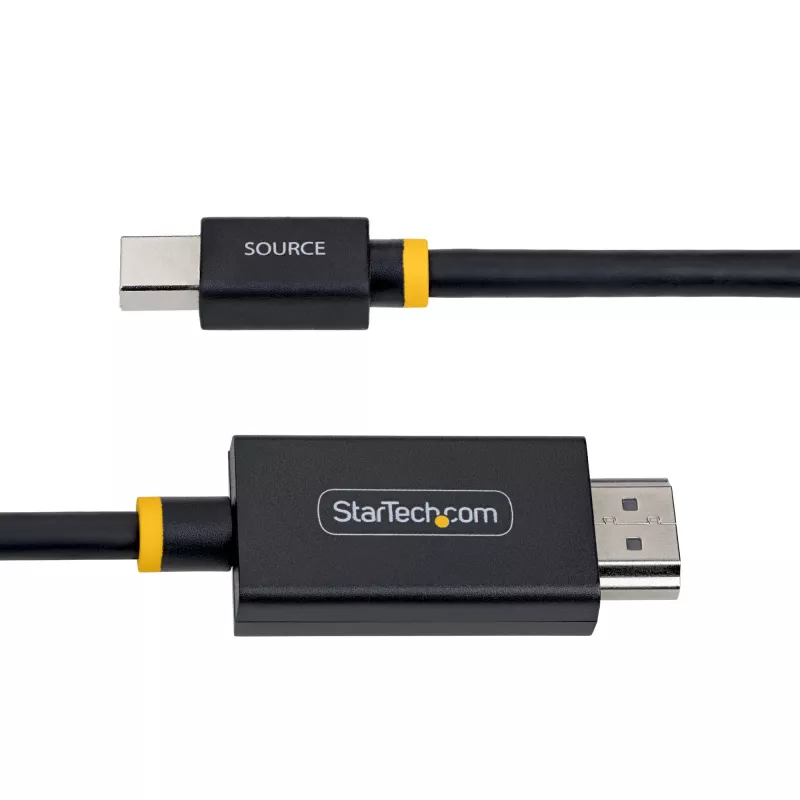 StarTech.com 1m (3ft) Mini DisplayPort naar HDMI adapterkabel, 4K 60Hz met HBR3/HDCP 2.3/DPCP, MDP naar HDMI 2.0, actieve videoconverter, Mini DisplayPort desktop naar HDMI monitor
