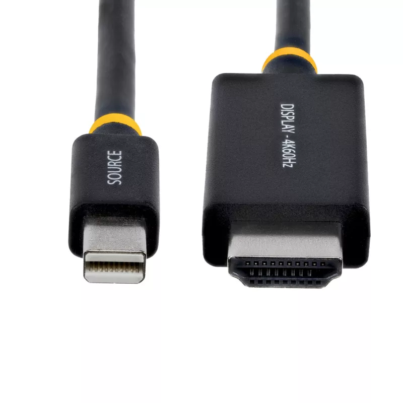 StarTech.com 1m (3ft) Mini DisplayPort naar HDMI adapterkabel, 4K 60Hz met HBR3/HDCP 2.3/DPCP, MDP naar HDMI 2.0, actieve videoconverter, Mini DisplayPort desktop naar HDMI monitor