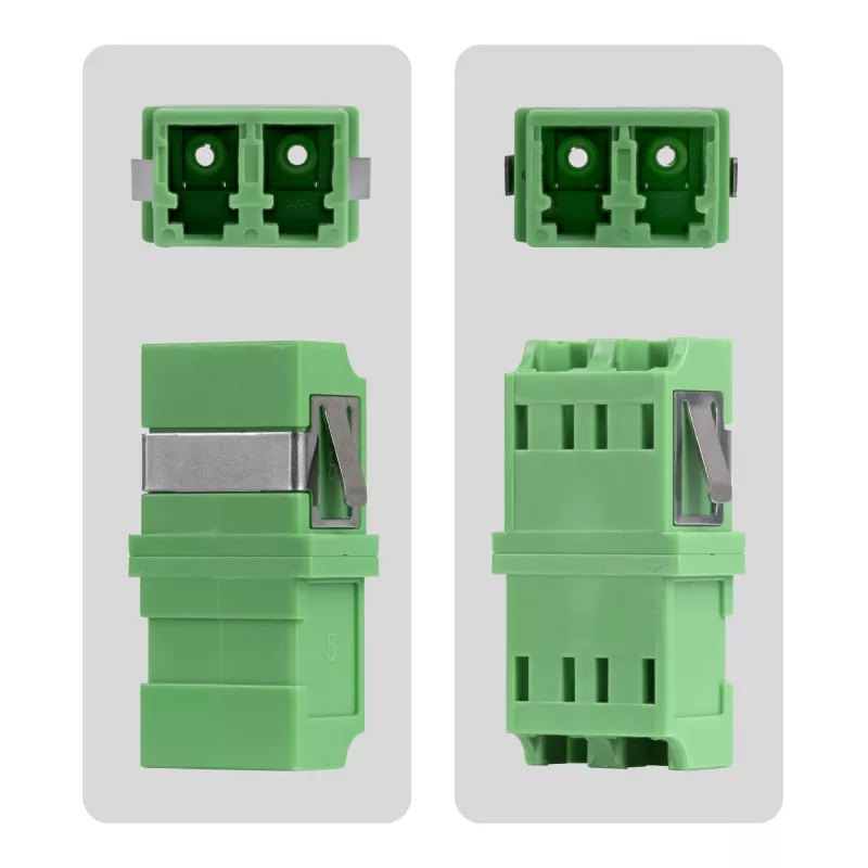 StarTech.com LC naar LC koppeling 10-pack, OS2 Singlemode SC-footprint LC-glasvezelkoppeling zonder flens, LC/APC duplex adapter