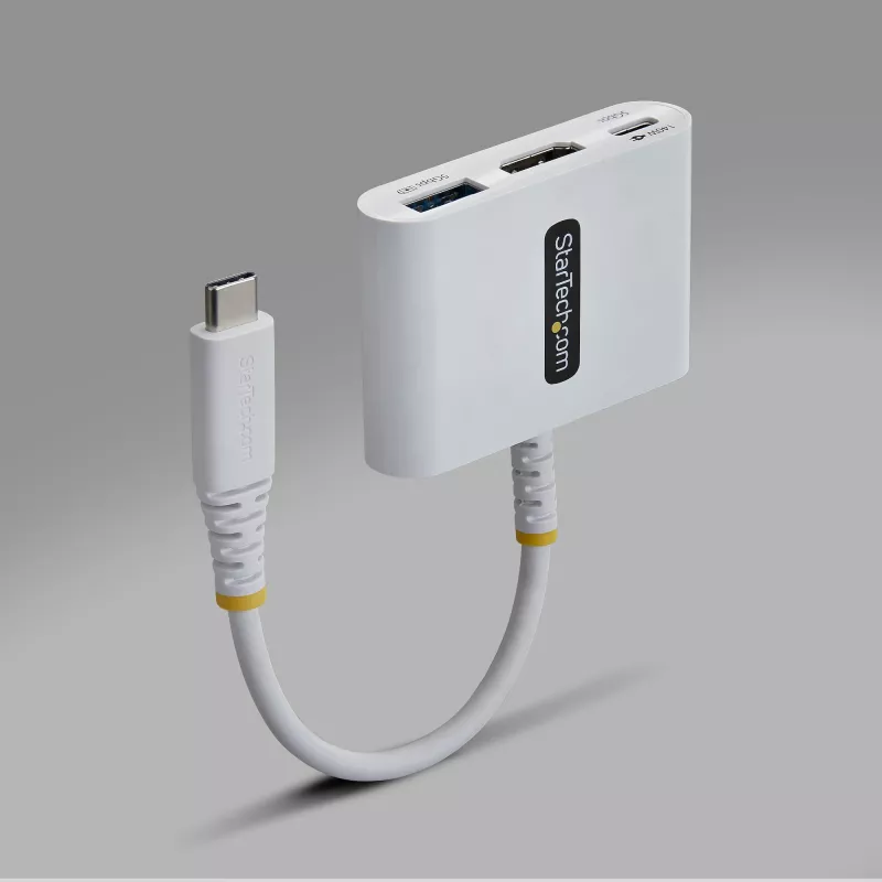 StarTech.com USB-C naar HDMI multiport adapter met 140W PD-laden, 4K 60Hz HDMI, USB 5Gbit/s hub, mini-dock voor MacBook / Dell / Thinkpad / HP / iPad / tablets