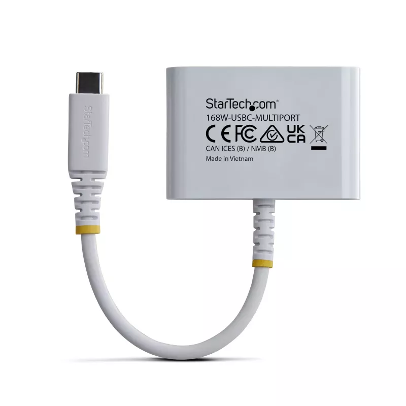 StarTech.com USB-C naar HDMI multiport adapter met 140W PD-laden, 4K 60Hz HDMI, USB 5Gbit/s hub, mini-dock voor MacBook / Dell / Thinkpad / HP / iPad / tablets