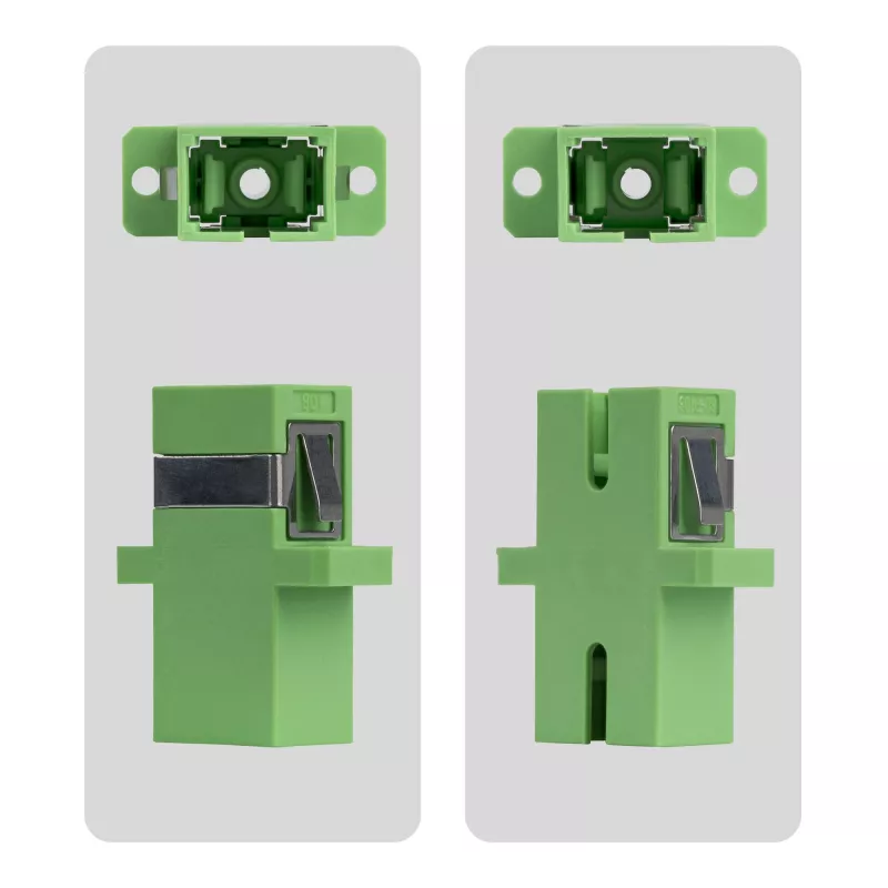 StarTech.com SC naar SC koppelaar 10-pack, OS2 Singlemode SC glasvezelkoppelaar met flens, SC/APC simplex adapter
