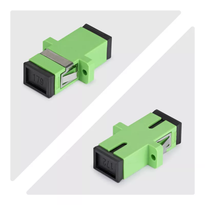 StarTech.com SC naar SC koppelaar 10-pack, OS2 Singlemode SC glasvezelkoppelaar met flens, SC/APC simplex adapter