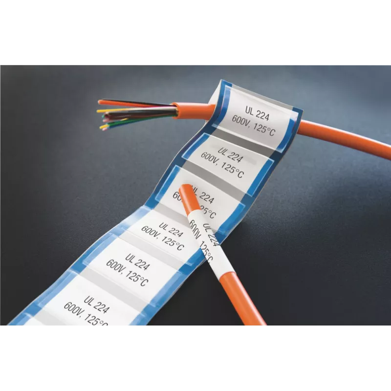 DYMO XTL heat-shrink label tubes | 6 mm x 2.7 m | zwart op wit
