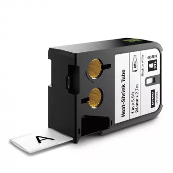 DYMO XTL krimpkous etiketten | 24 mm x 2,7 m | zwart op wit