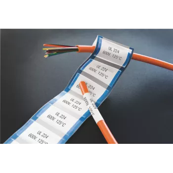 DYMO XTL krimpkous etiketten | 24 mm x 2,7 m | zwart op wit