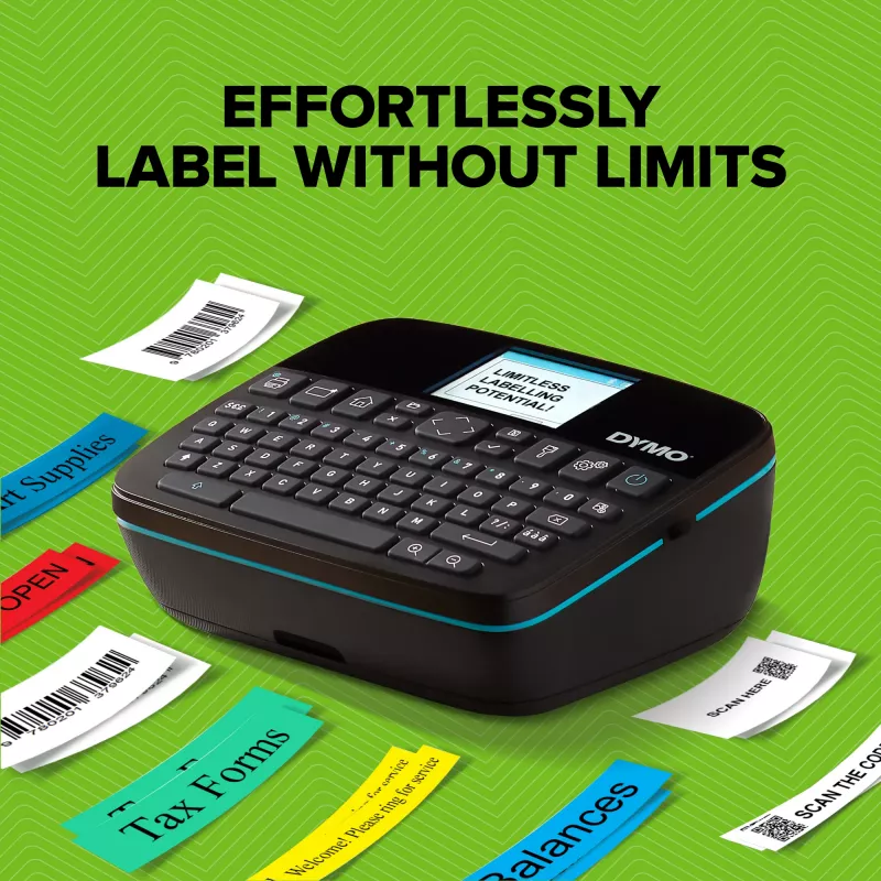 DYMO LabelManager Executive 640 CB Draagbare labelprinter-kit met draagtas en 3 labelcassettes | Compacte QWERTY-labelprinter | Bluetooth- en USB-connectiviteit | Compatibel met D1-labels