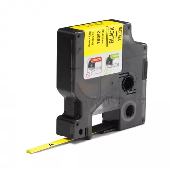 DYMO Rhino Industriële krimpkouslabels voor kabels | 6 mm x 1,5 m | Zwart op geel | voor Rhino-labelprinters