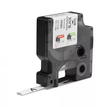 DYMO Rhino Industriële krimpkous-kabellabelbuisjes | 9 mm x 1,5 m | Zwarte opdruk op wit | voor Rhino-labelprinters