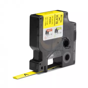 DYMO Rhino Industriële krimpkous-kabellabels | 9 mm x 1,5 m | Zwart op geel | voor Rhino-labelprinters