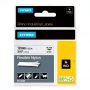 DYMO Rhino Industriële flexibele nylonlabels | 19 mm x 3,5 m | Zwarte opdruk op wit | Zelfklevend | voor Rhino- en LabelManager-labelprinters
