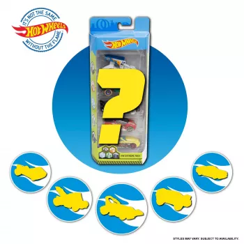 Hot Wheels 5-pack assortiment, voertuigset, 3 jaar, diverse kleuren