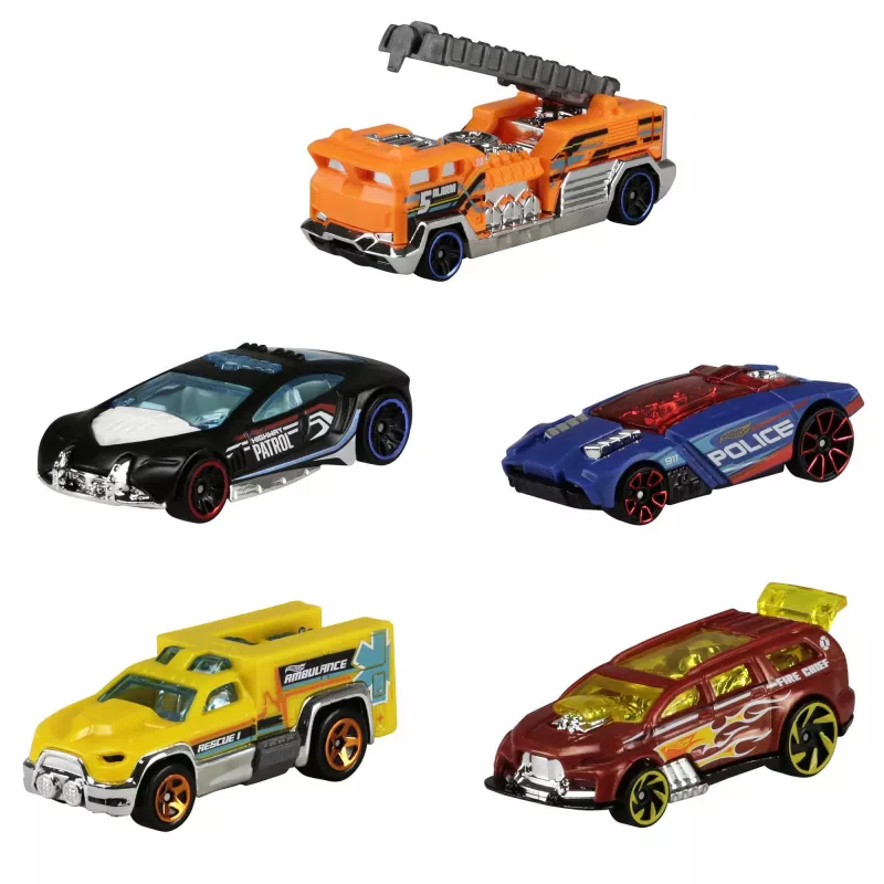 Hot Wheels 5-pack assortiment, voertuigset, 3 jaar, diverse kleuren