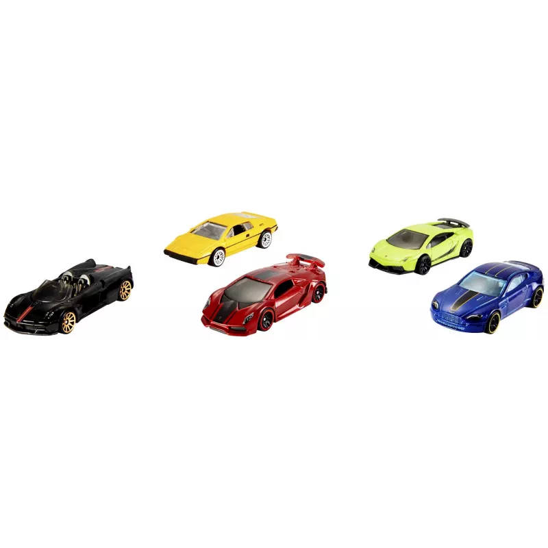 Hot Wheels 5-pack assortiment, voertuigset, 3 jaar, diverse kleuren