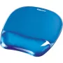 Fellowes Mouse Mat Wrist Support - Crystals Gel muismat met antislip rubberen basis - ergonomische muismat voor computer, laptop, thuiswerk – compatibel met laser- en optische muizen – blauw
