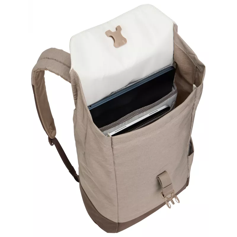Thule Lithos TLBP213 - Nuanced brown rugzak casual rugzak zwart polyester