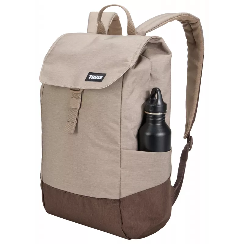 Thule Lithos TLBP213 - Nuanced brown rugzak casual rugzak zwart polyester