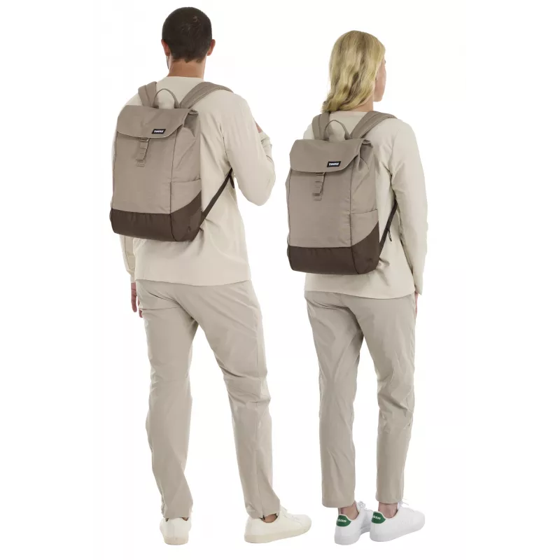 Thule Lithos TLBP213 - Nuanced brown rugzak casual rugzak zwart polyester