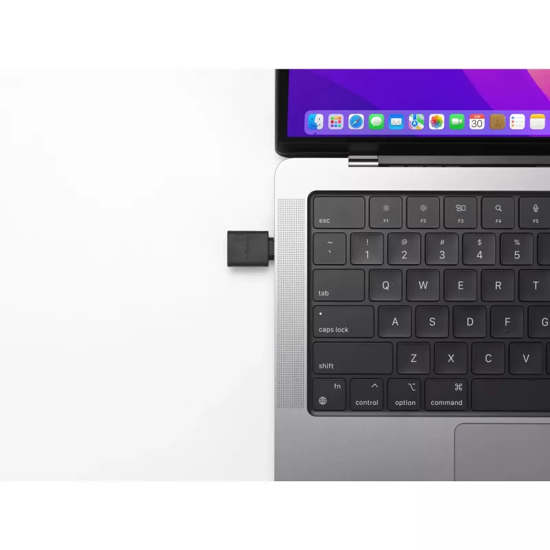 Kensington CA1010 USB-C naar USB-A M/F adapter, USB-C, USB-A, zwart