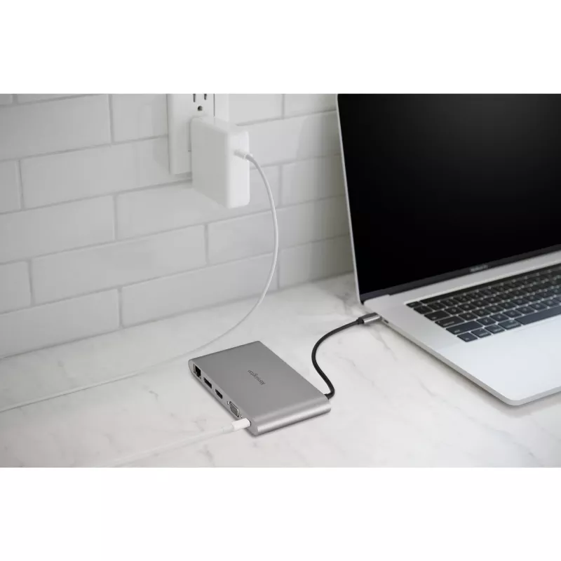 Kensington UH1440P USB-C 5Gbps dual video driverloos mobiel dock - 85W pass-through power - DP/HDMI/VGA