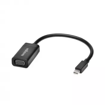 Kensington VM1000 Mini DisplayPort naar VGA adapter, 0,14 m, Mini DisplayPort 1.2, VGA, stekker, bus, 1920 x 1080 pixel