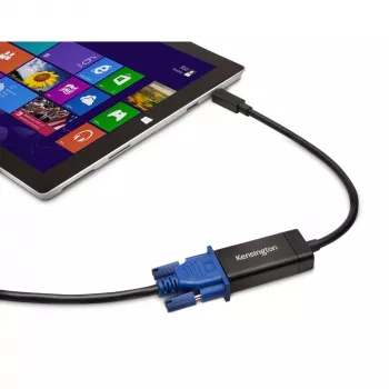Kensington VM1000 Mini DisplayPort naar VGA adapter, 0,14 m, Mini DisplayPort 1.2, VGA, stekker, bus, 1920 x 1080 pixel