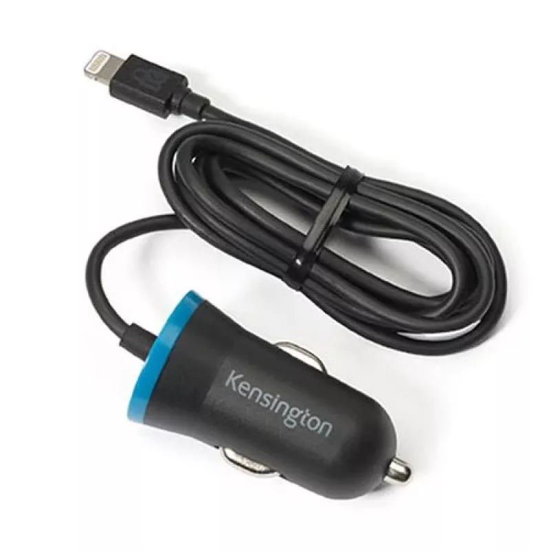 Kensington PowerBolt™ 2.4 autolader - zwart, auto, sigarettenaansteker, 1 m, zwart