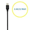 Kensington PowerBolt™ 2.4 autolader - zwart, auto, sigarettenaansteker, 1 m, zwart