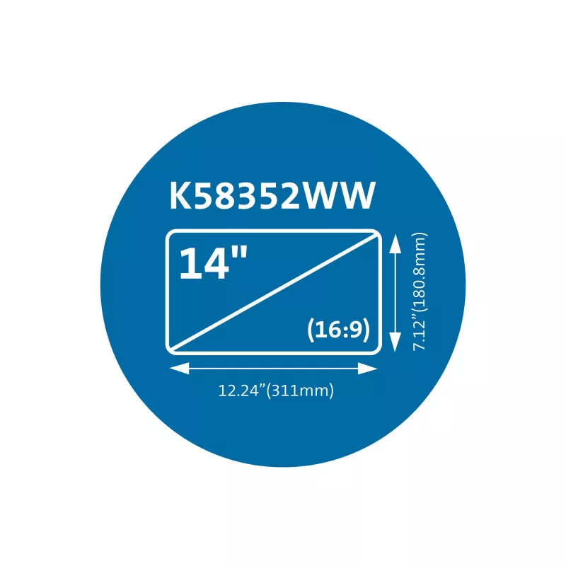 Kensington MagPro magnetisch privacyfilter voor laptops 14 inch (16:9)