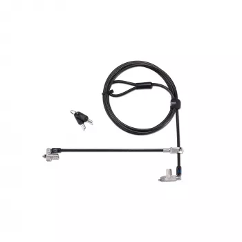 Kensington slank N17 2.0 Keyed Dual Head Laptopslot voor wedge-shaped slots