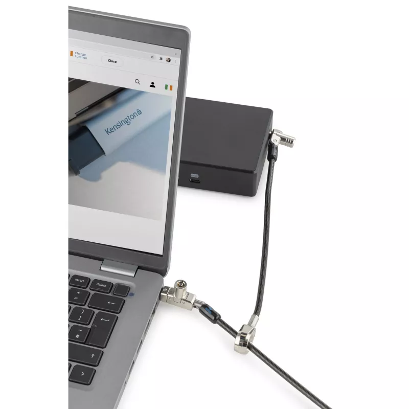 Kensington slank N17 2.0 Keyed Dual Head Laptopslot voor wedge-shaped slots