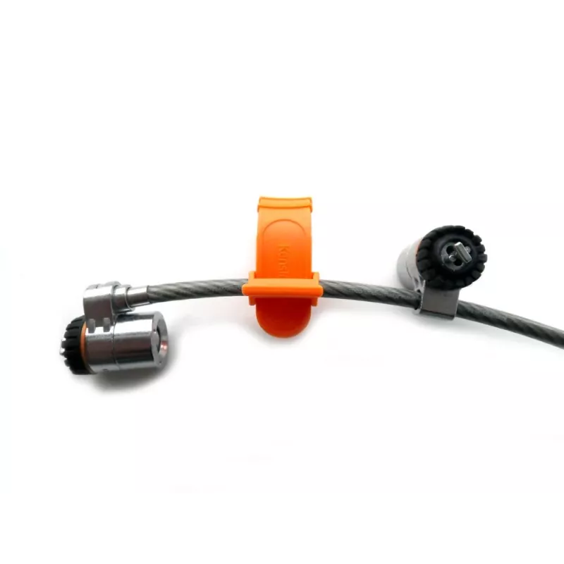 Kensington MicroSaver® Keyed Twin Laptopslot, 2,2 m, ronde sleutel, staal