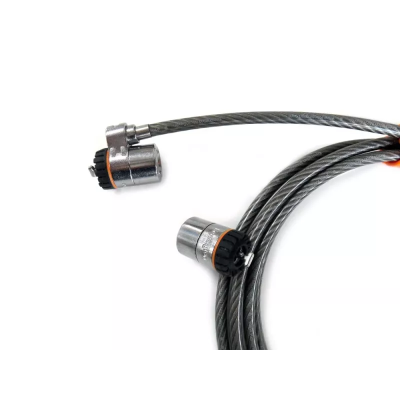 Kensington MicroSaver® Keyed Twin Laptopslot, 2,2 m, ronde sleutel, staal
