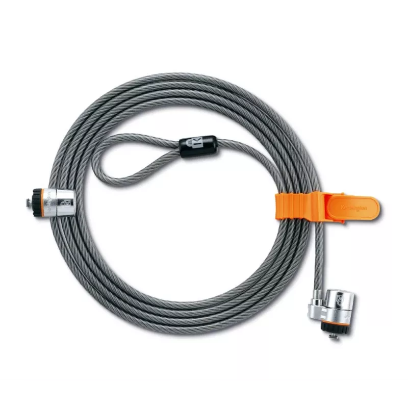 Kensington MicroSaver® Keyed Twin Laptopslot, 2,2 m, ronde sleutel, staal