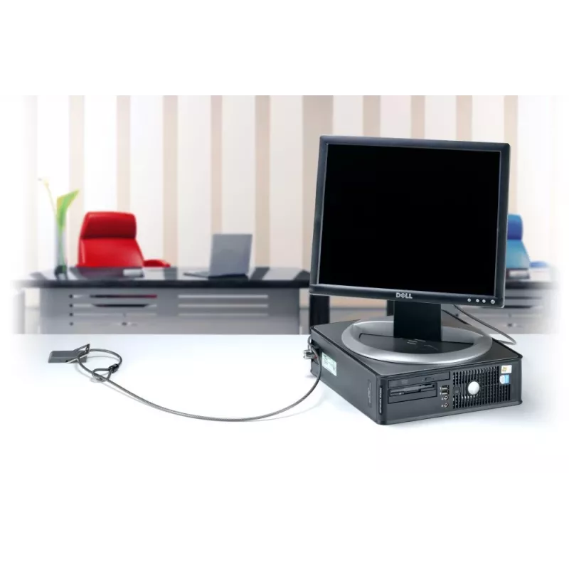 Kensington MicroSaver® Keyed Twin Laptopslot, 2,2 m, ronde sleutel, staal