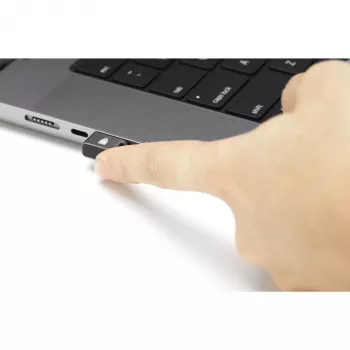 Kensington VeriMark Guard 2.1 USB-C vingerafdruksleutel – FIDO2, WebAuthn/CTAP2.1, FIDO U2F – platformonafhankelijk