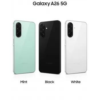 Samsung Galaxy A26 17 cm (6,7 inch) hybride Dual SIM Android 15 5G USB Type-C 6 GB 128 GB 5000 mAh zwart