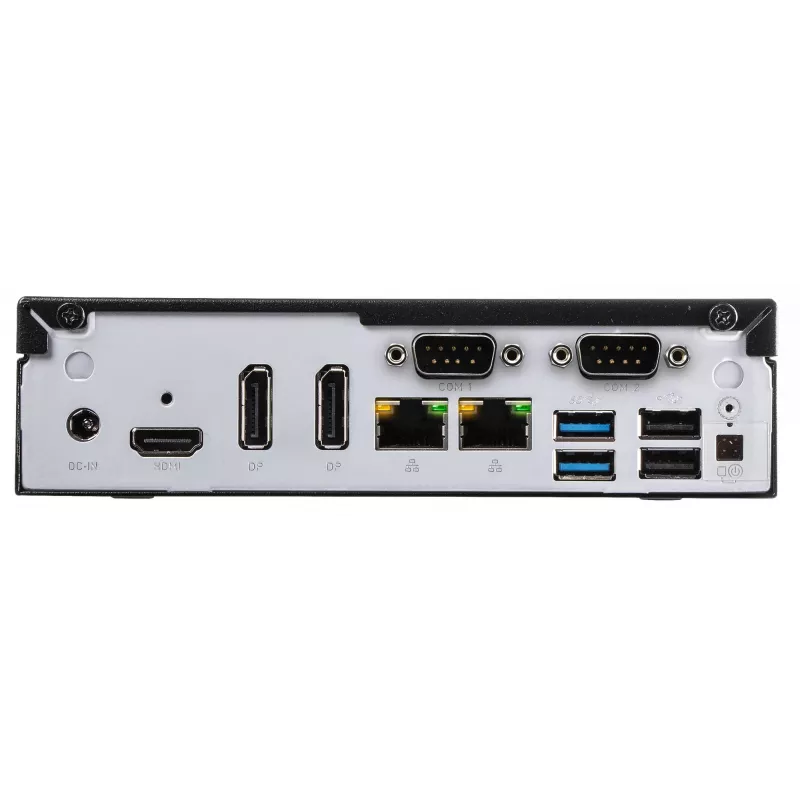 Shuttle slanke pc DH610, S1700, 1x HDMI, 2x DP, 1x 2,5 inch, 2x M.2, 2x LAN (Intel 1G + 2.5G), 2x COM, 24/7 continu gebruik, incl. VESA