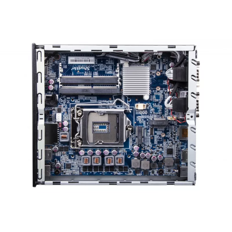 Shuttle slanke pc DH610, S1700, 1x HDMI, 2x DP, 1x 2,5 inch, 2x M.2, 2x LAN (Intel 1G + 2.5G), 2x COM, 24/7 continu gebruik, incl. VESA
